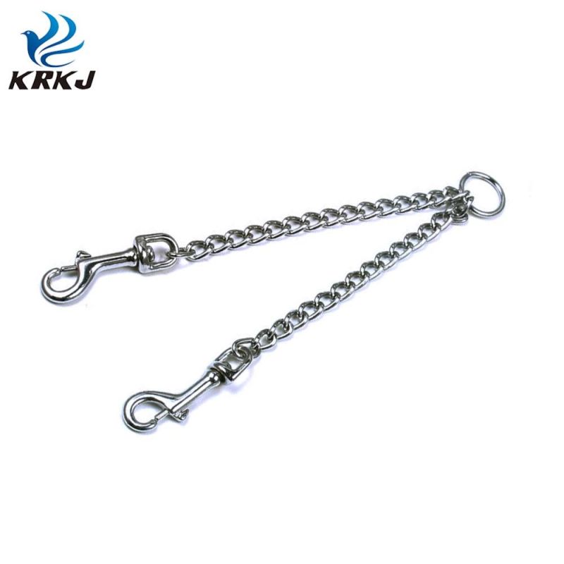 Bulk Sale Strong Enough Double Ended Hooks Dog Metal Training Chain Leashes