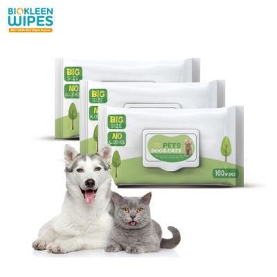 Fresh Scented Deodorizing Pet Wipes 120CT Pet Cleaning &amp; Grooming Products Flow Pack with Top Lid Deodorizers &amp; Colognes