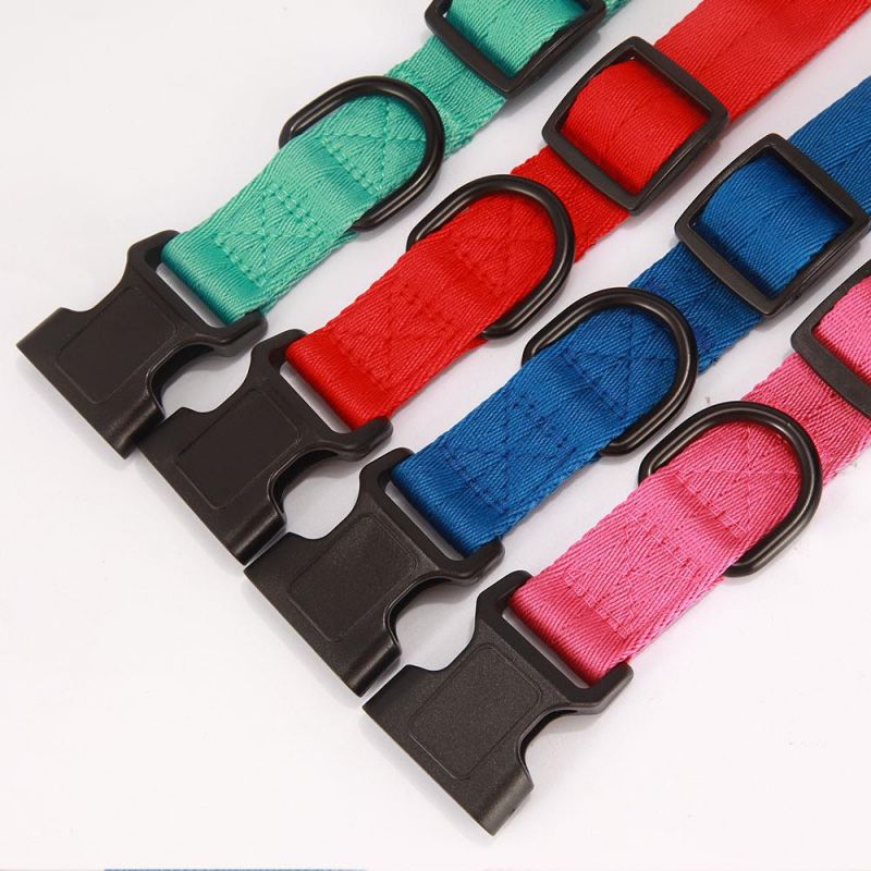 OEM Custom Luxury Personalized Logo Adjustable Blank Plain Interlaced Yarn Pet Dog Collar