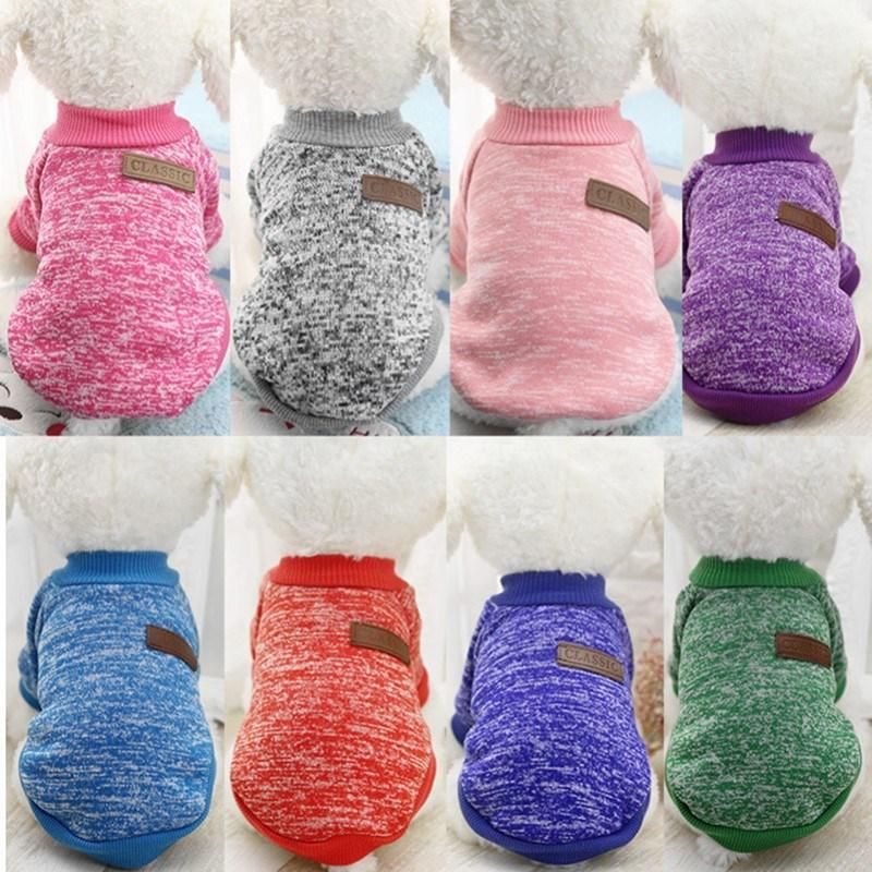 Winter Warm Pet Dog Clothes Puppy Jacket Coat Soft Dog Sweater