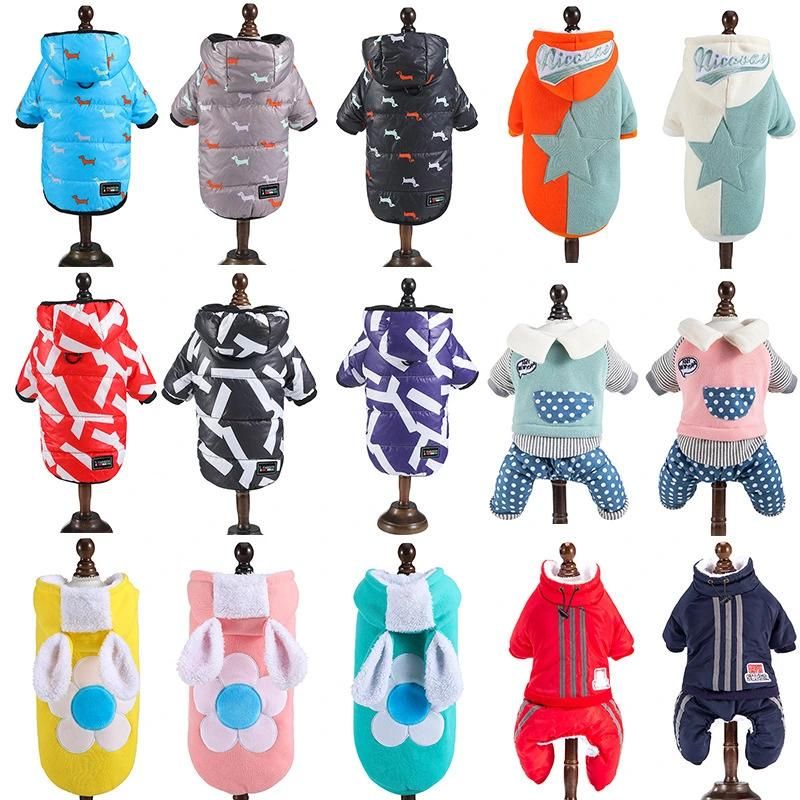 Wholesale Autumn Winter Thick, Chest Back Vest Small Medium Sized Dog Teddy Fashion Dog Clothes//