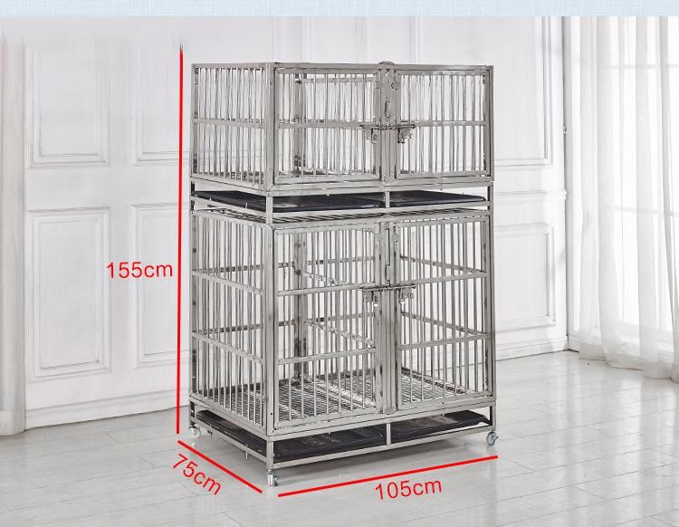 Multilayer Combination of Stainless Steel Foster Cage Pet Hospital Isolation Cage