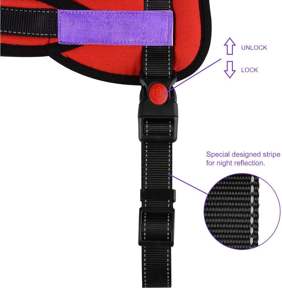 Tactical Pull-Free Fully Adjustable Outdoor Training Service Dog Harness