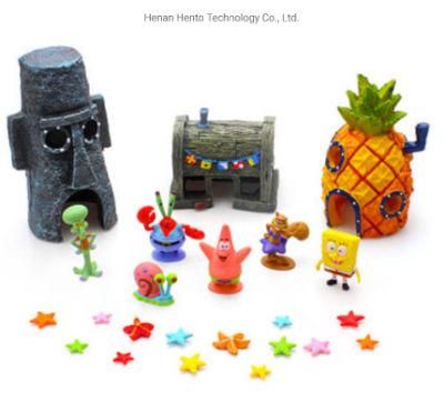 Wholesale Custom Resin Fish Tank Decorative Elastic Octopus Crafts
