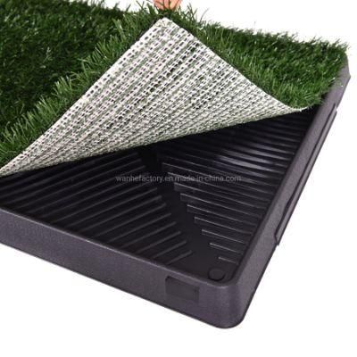 Wanhe China Manufacturer Free Sample Provided Artificial Turf Reusable and Portable Trainer Tray Dog Relief System for Pets