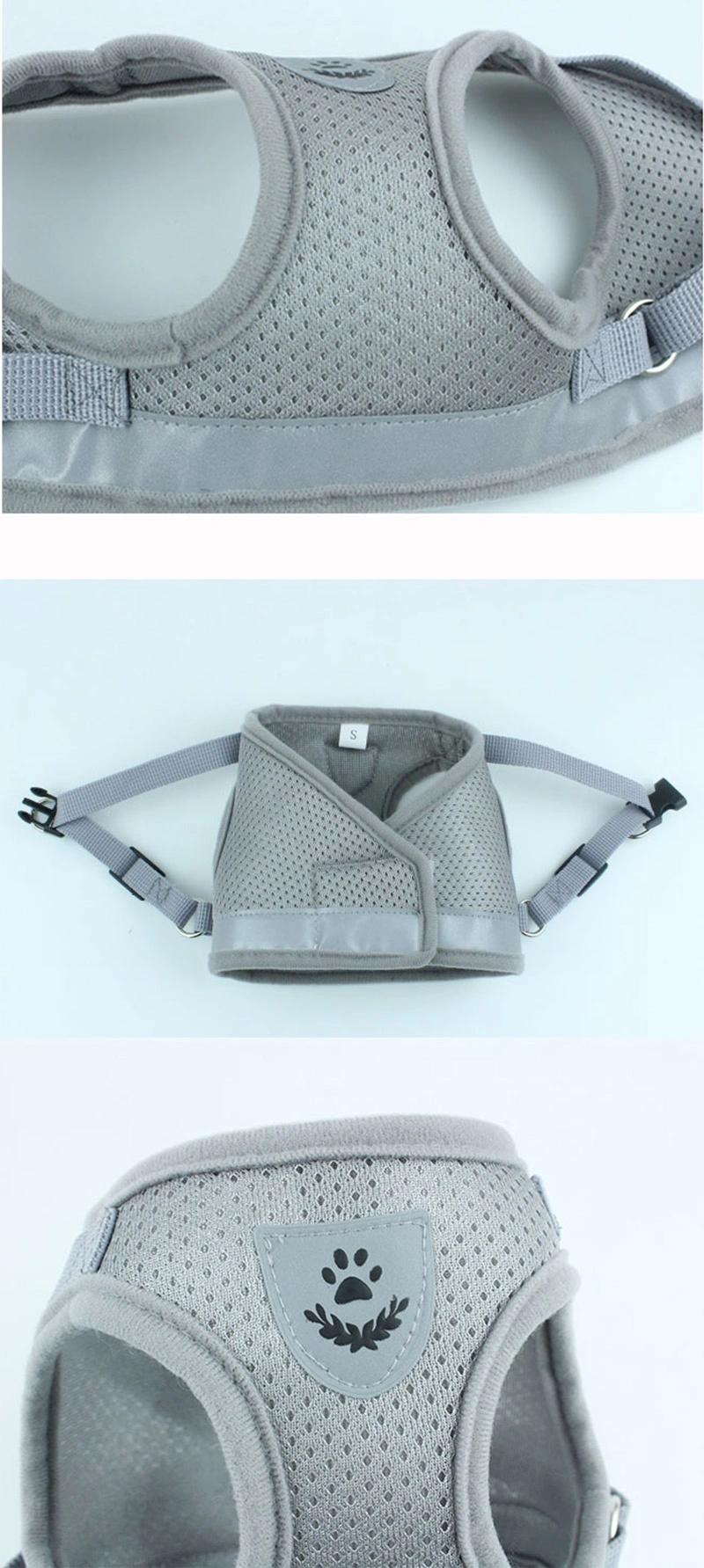 Dog Harness Leash Set Reflective Pet Vest Harnesses Breathable Mesh Harness