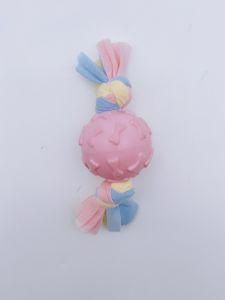 TPR Durable Interactive Floating Soft Squeaky Teeth Cleaning Rubber Spiky Chew Dog Toy