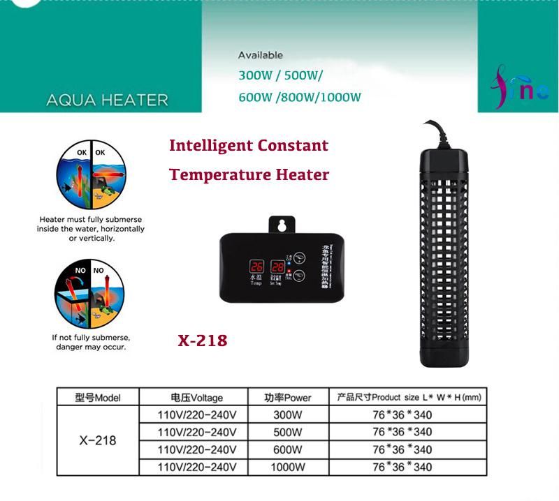 Intelligent Aquarium Heater with Digital Temperature Displaying 500W