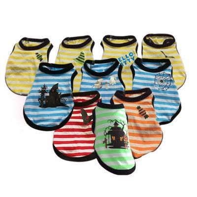 Dog T-Shirt Pet Clothing Summer Dog Clothes Blank Cotton Plain Dog T Shirt for Wholesale