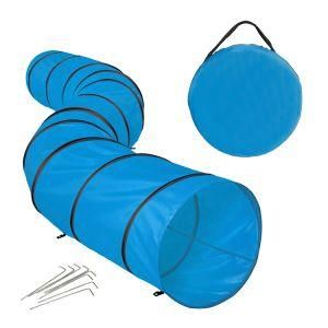 Folding Pop up Collapsible 18 FT Pet Dog Agility Training Open Tunnel