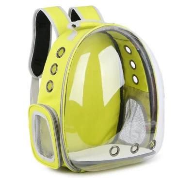 New Designer Outdoor Transparent Travel Fiber Backpack Pet Capsule Bag Carrier