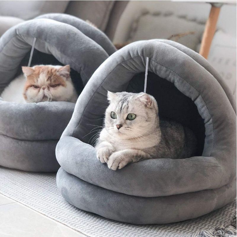 Cat Bed for Indoor Cats Machine Washable Cat Beds