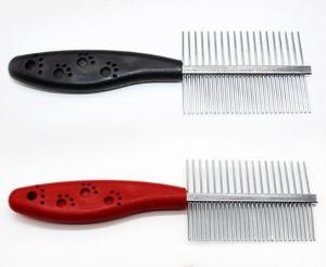 Pet Dog Comb with Plastic Long Handle