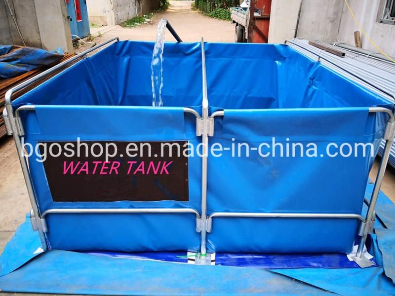 30000L Waterproof PVC Tarpaulin Fish Pond with Steel Mesh Fish Tank
