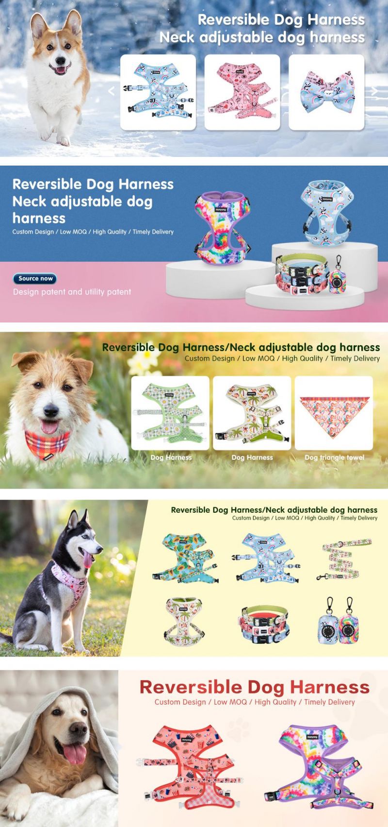 2022 OEM Sublimation Polyester Cooling Air Breathable Pet Accessories Pet Dog Bandana