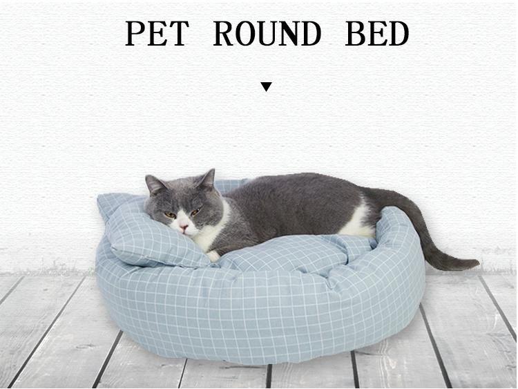 Hot Selling Comfortable Linen Fabric Pet Bed Pet Dog Soft Warm Mat Bed Pad for Dog Cat