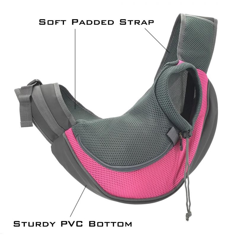 Pet Sling Carrier, Pets Travel Shoulder Bags Mesh Travel Single Shoulder Bag for Pets Travel