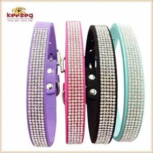 Hot Sells Four Cholors Pet Velvet Collars /Dog Cat Collars (KC0129)