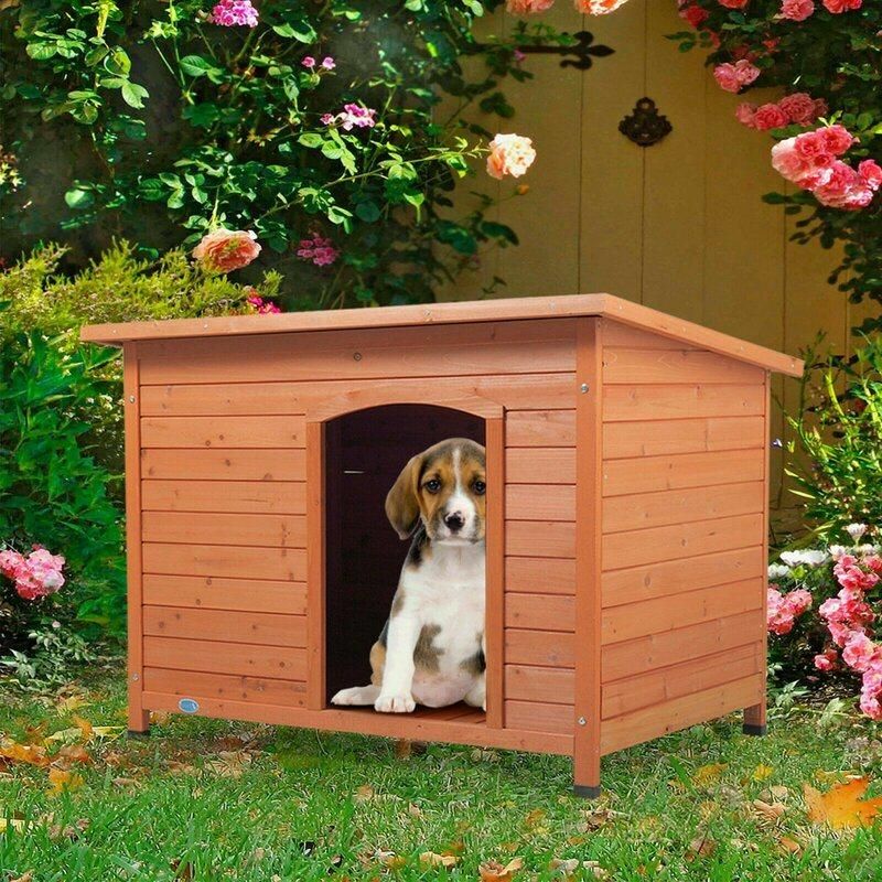 Cruz Wood Insulated Dog House Pet Furniture