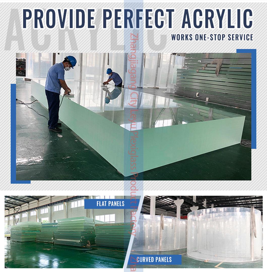Factory Manufacturers PMMA Acrylic Sheet Isolation Board for Acrylic Aquarium Tunnel