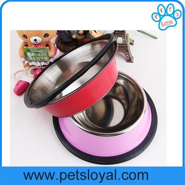Factory Wholesale Cheap Stainless Steel Pet Dog Bowl