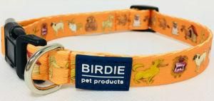 Dog Collar, Pet Collar, Cat Collar, Pattern Collar (Art: orange dogs)