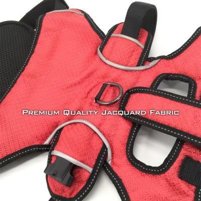 High Quality Hiking Service Driving Reflective Adjustable Dog Harness