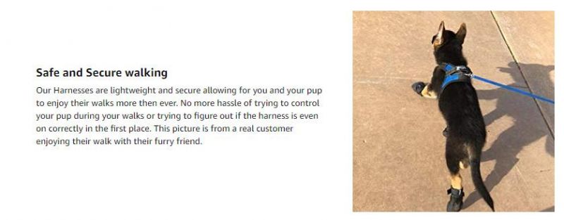 No Pull Reflective Adjustable Dog Harness with Soft Handle