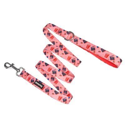 Customized 2cm Dog Harness Matching Product Polyester Personal Logo Pet Accessories Leash