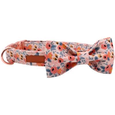Hot Sale Luxury Dog Collar and Leash Set Wholesale Floral Nylon Personalized Dog Collar Custom/Dog Collar/Nylon