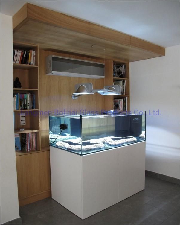 Custom Large Ultra Glass Fish Tank Aquarium with Sump Bottom Filter Tank