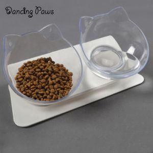 2019 Amazon Set&prime;s Cat Bowl 3 in 1 Anti-Skid Tilted Cat Food Water Bowl Pet Accessories Bowl