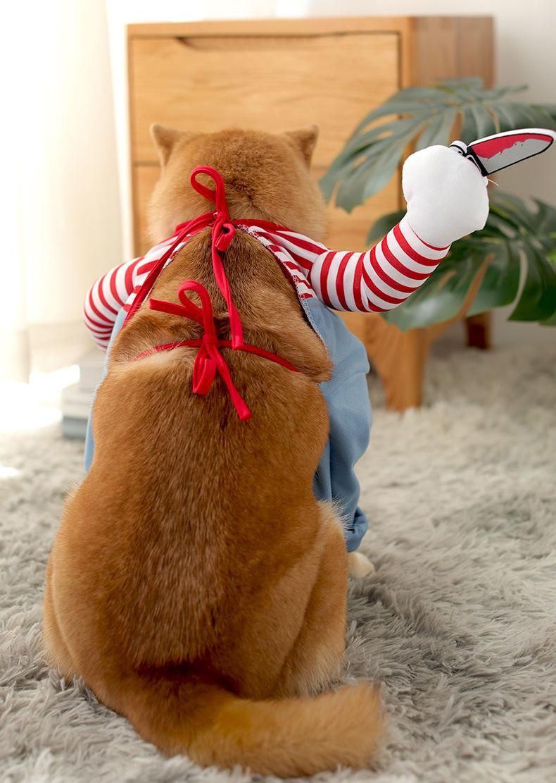 Personality Autumn Winter Style, Outfit Funny Small Medium Large Teddy Pet Dog Spoof Clothes//