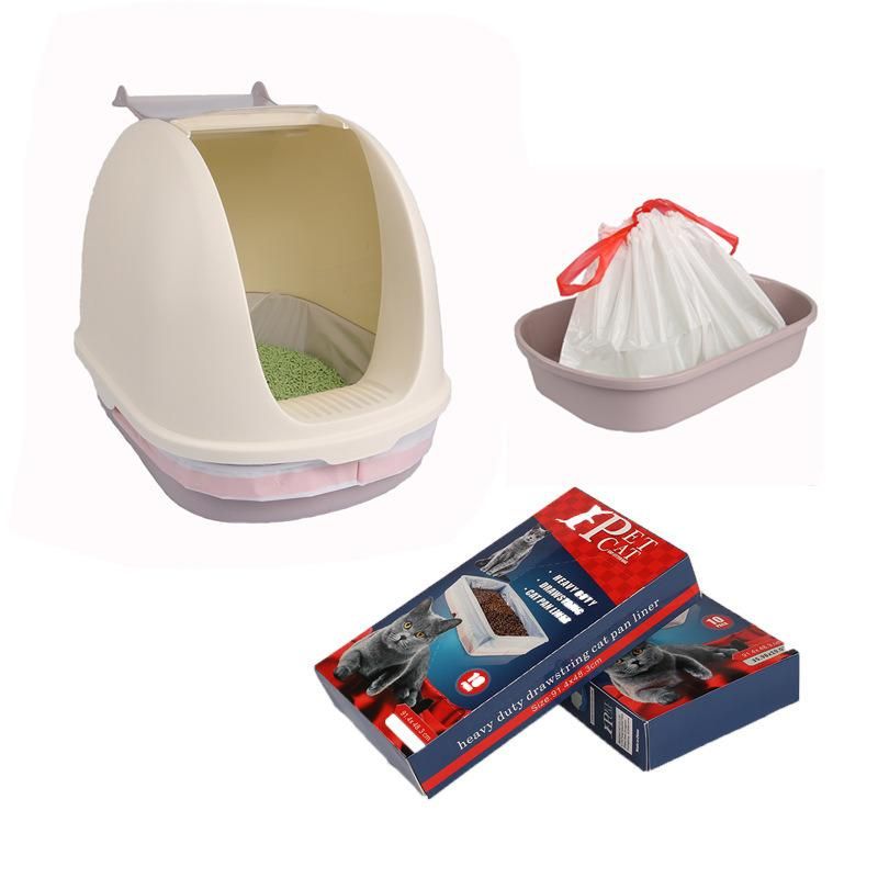 Thickened Cat Litter Box Garbage Bag Pet Cat Litter Pickup Bag Self-Locking Pet Garbage Bag