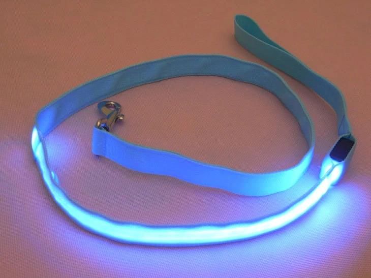 Dog Chain LED Luminous Traction Rope Luminous Nylon Pet Belt Dog Leash