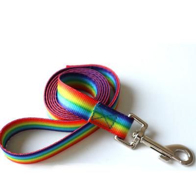 Rainbow Color Polyester Pet Leash and Lead Products