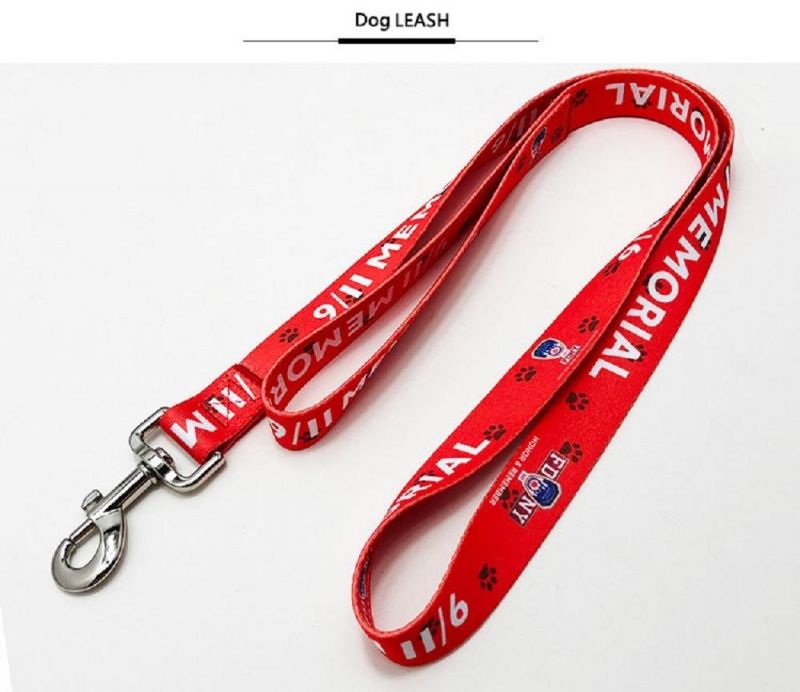 Popular Sublimation Printing 100% Polyester Custom Dog Leash