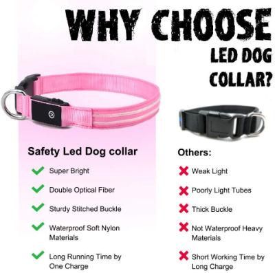Light Weight &amp; Rechargeable High Quality LED Collar Dog Collar