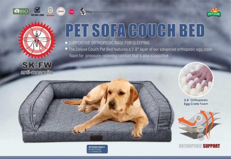 Waterproof Sk-Fw Pet Dog Anti-Mosqutito Orthopedic Bed