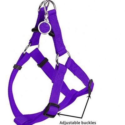 Purple Color Dog Harness Outdoor Hiking with ID Tag/Pet Toy/Pet Accessory