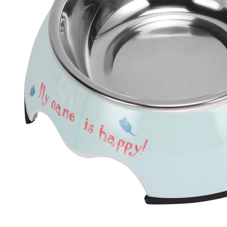 Dog Food Bowls Stainless Steel Pet Water Bowls with No-Spill and Non-Skid Feeder