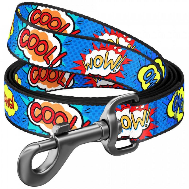 Manufacturer Sublimation Custom Print Logo Neoprene Padded Handle Dog Leash