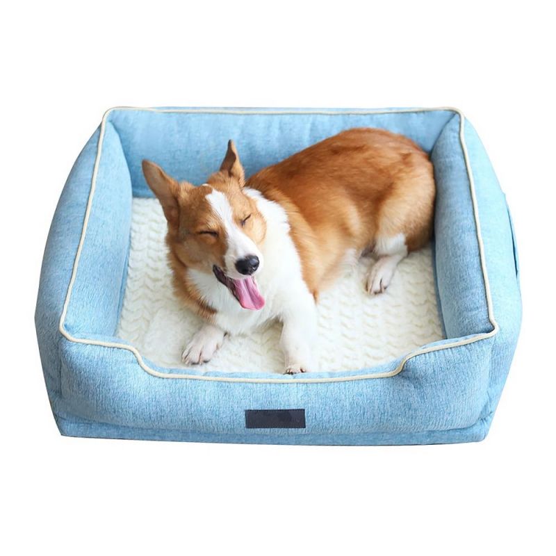 Washable Custom Rectangular Luxury Dog Pet Bed