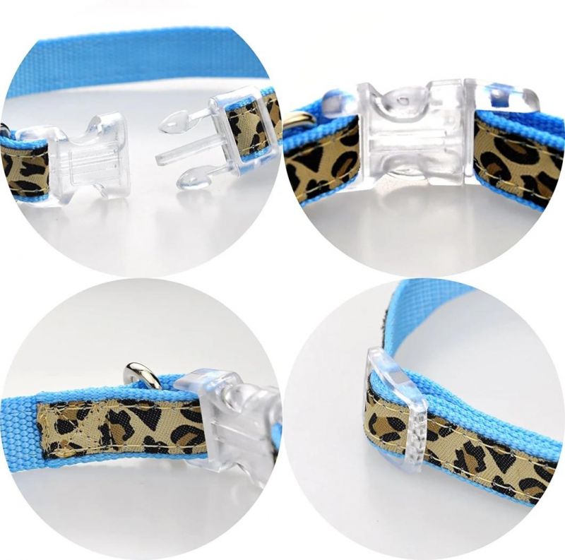 Leopard Design Dog Collar, Harness and Leash