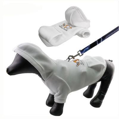 Custom Multicolor Fashion Classic Warm Blank Cotton Polyester Fleece Dog Hoodie