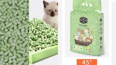 Hot Selling Pet Products Quick Clumping Green Tea Scent Pet Supply Strong Absorption Dust Free Eco-Friendly Tofu Cat Litter /Cat Litter