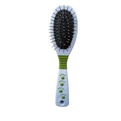 Pet Double-Sided Comb Pet Grooming Hair Brush for Dogs and Cats Green-L