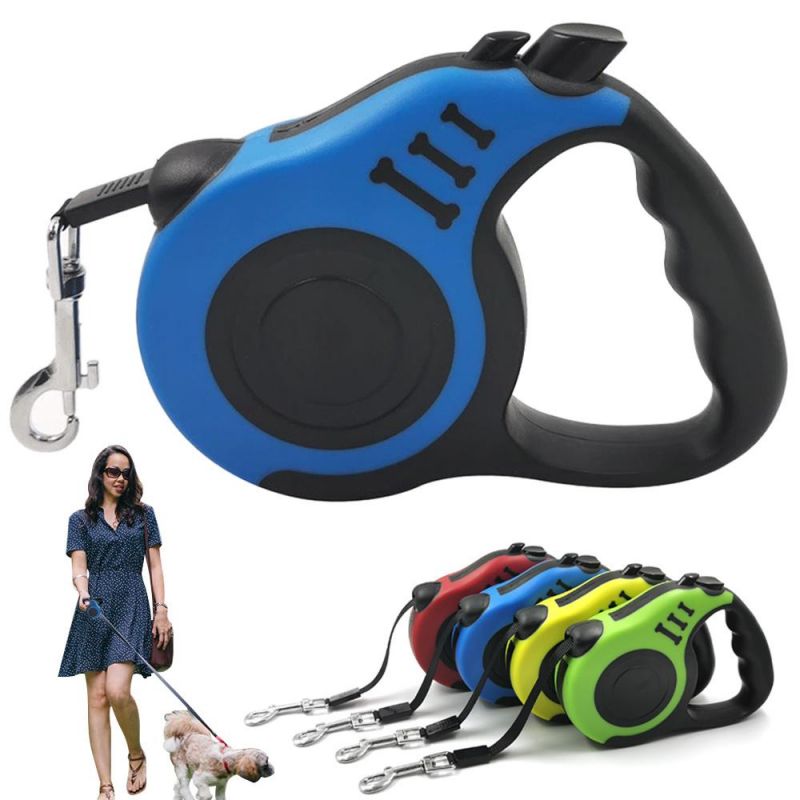 3m/5m Durable Dog Leash Automatic Retractable Nylon Cat Lead Leashes
