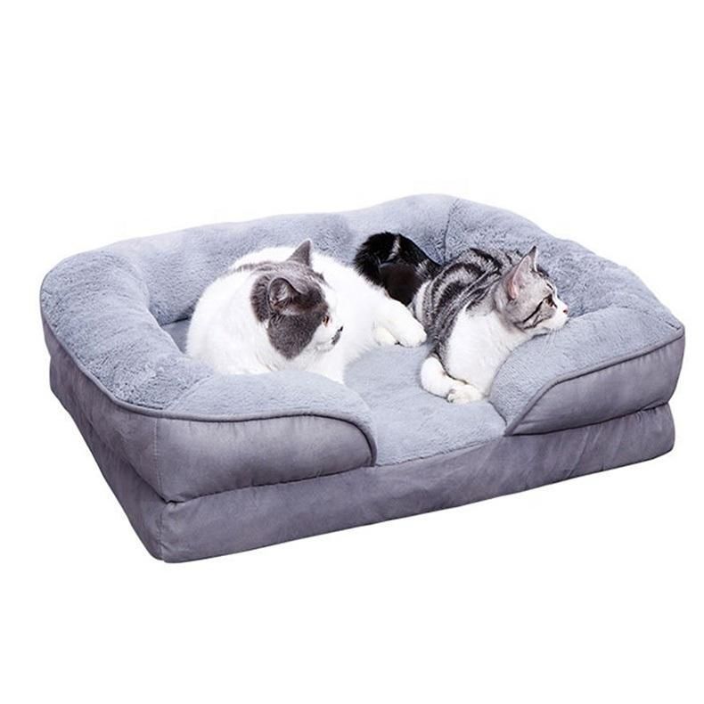 Wholesale Customized Good Quality Washable Polyester Simple Sofa Pet Bed