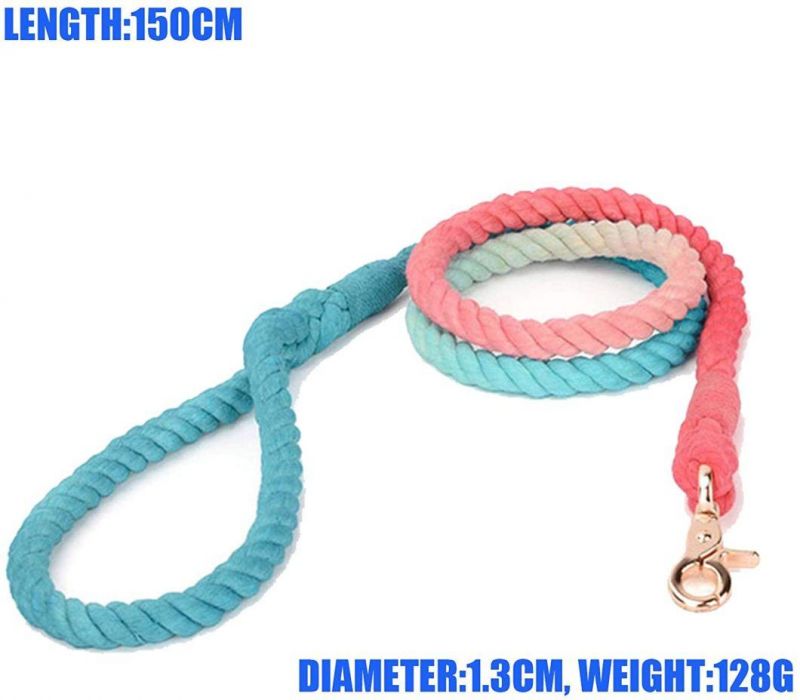 Hand Woven Cotton Traction Rope Lead with Small MOQ